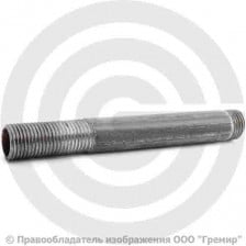 Сгон стальной удлиненный L=200мм Ду-25 (1") без комплекта КАЗ