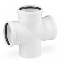 Крестовина PP-M одноплоскостная бесшумная белая Дн 110-50-50 87гр б/нап в/к RTP (РосТурПласт) 2