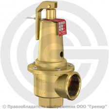 Клапан предохранительный пружинный латунный Ду 32-40 (G1 1/4"-G1 1/2") ВР (ВН) Рср=3бар (Т<140°С) Prescor S700 Flamco