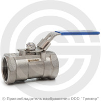 Кран нержавеющий AISI 316 (CF8M) Ду-15 (1/2") Ру-63 ВР (ВН) муфтовый Benarmo