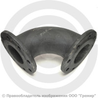 Колено фланцевое УФ Ду-600 (L=550) ВЧШГ с ЦПП цинк+AL ГОСТ ISO 2531-2012