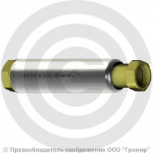 Компенсатор сильфонный осевой резьбовой с кожухом и внутренним экраном Ду-15 Ру-16 L=285мм КСО-Р/2 Hortum
