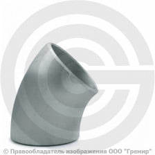 Отвод 159х6 (Ду-150) оцинкованный 45 градусов ГОСТ 17375