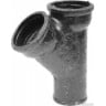 Тройник чугунный канализационный косой Ду 100-100 45гр б/н ГОСТ 6942-98 Завод Универсал