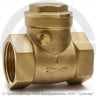 Клапан обратный поворотный латунный Ду-15 (1/2") Ру-40 ВР (ВН) (Т<100°С) латунь+EPDM Aquasfera 3004