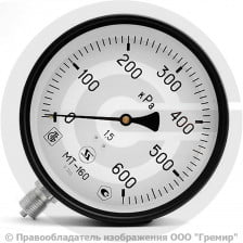 Манометр радиальный диаметр 160мм 0-6 кгс/см2 (0-0,6 МПа) М20х1,5 МТ-160 Багория