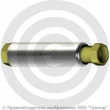 Компенсатор сильфонный осевой резьбовой с кожухом и внутренним экраном Ду-40 Ру-16 L=285мм КСО-Р/2 Hortum