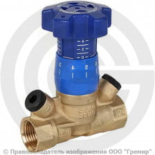 Клапан балансировочный ручной латунный муфтовый Ду-20 Ру-25 ВР (ВН) Kvs=2.87м3/ч BL.210 MVI