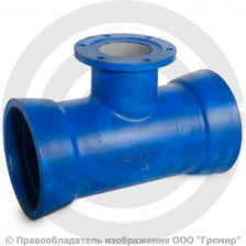 Тройник раструб-фланец ТРФ Ду 250-150 Тайтон ВЧШГ с ЦПП цинк+AL ГОСТ ISO 2531-2012