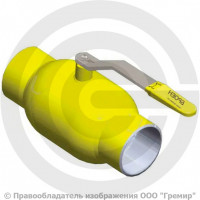 Кран газ стальной под приварку Ду-40 Ру-16 L=190мм Broen Ballomax 11с10фт КШГ 70.002.040