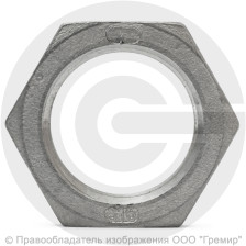 Контргайка нержавеющая AISI 316 6-ти гранная ВР-ВP Ду-8 (1/4")