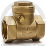 Клапан обратный поворотный латунный Ду-50 (2") Ру-25 ВР (ВН) (Т<100°С) латунь+EPDM Aquasfera 3004