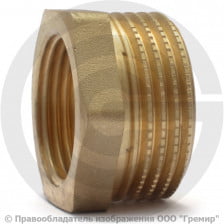 Футорка латунная НР-ВР (НАР-ВН) Ду 15-8 (1/2"-1/4") VALFEX