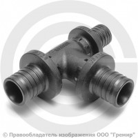 Тройник аксиальный PPSU переходной для PE-X труб Дн 32-20-20 RAUTITAN PX Rehau