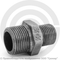 Ниппель переходной чугунный НР (НАР) Ду 20-15 (3/4"-1/2")
