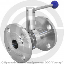 Затвор нержавеющий дисковый поворотный фланцевый Ду-40 (1 1/2") Ру-10 с нержавеющим диском NK-DZf40/4