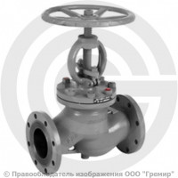 Клапан запорный стальной фланцевый Ду-50 Ру-25 (Т<425°С) 15лс18нж ЧАЗ