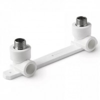 Планка PP-R монтажная белая НР (НАР) Дн 25-3/4" VALFEX