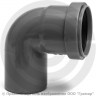 Отвод PP-H серый Дн 50 87гр б/нап в/к RTP (РосТурПласт) 2