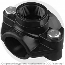 Седелка ПЭ Дн 50-3/4" ВР (ВН) Ру-16 с резьбовым выходом VALFEX