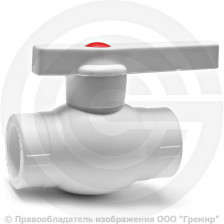 Кран PP-R Дн 32 внутренняя пайка белый Standard Pro Aqua