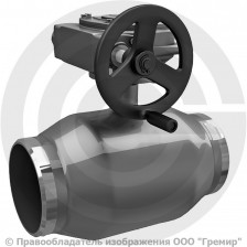 Кран стальной под приварку с редуктором Ду-80 Ру-25 L=210мм LD КШ.Ц.П.Р. 080/070.025.Н/П