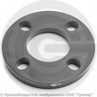 Фланец ПВХ клеевой серый Дн 90 Ру-10 напорный Aquaviva