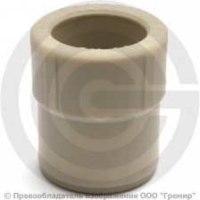 Муфта PP-R редукционная серая внутренняя-наружная пайка Дн 75-63 Pro Aqua