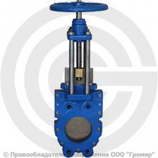 Задвижка шиберная двусторонняя с невыдвижным штоком Ду-150 Ру-16 (Т<120°С) KV-01 ABRA