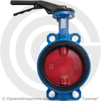 Затвор дисковый поворотный межфланцевый Ду-150 Ру-16 EPDM с чугунным диском Tecofi VPI4448-02EP