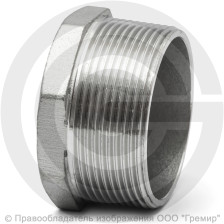 Заглушка нержавеющая AISI 304 6-ти гранная НР (НАР) Ду-65 (2 1/2")