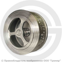 Клапан обратный осевой нержавеющий межфланцевый Ду-15 Ру-25 (Т<200°С) D71-H71W-16/25 ABRA