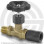 Клапан запорный игольчатый латунный Ду-15 (1/2") Ру-25 ВР-НР (ВН-НАР) G1/2" без фланца с маховиком Wika
