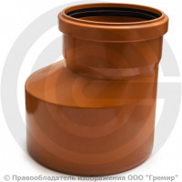 Переход НПВХ (ПВХ) коричневый Дн 315-250 б/нап в/к Ostendorf KGR