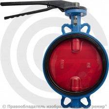 Затвор дисковый поворотный межфланцевый Ду-300 Ру-16 EPDM с чугунным диском Tecofi VPI4448-02EP