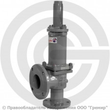 Клапан предохранительный пружинный стальной фланцевый Ду-150 Рср=8бар Рн=8…12бар (Т<450°С) без ручного подрыва 17с7нж Арма-Пром