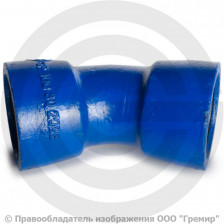 Отвод раструбный ОР Ду-200 15 градусов RJ (ВРС) ВЧШГ с ЦПП цинк+AL ГОСТ ISO 2531-2012