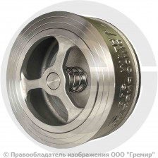 Клапан обратный осевой нержавеющий межфланцевый Ду-80 Ру-25 (Т<200°С) D71-H71W-16/25 ABRA