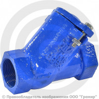 Клапан обратный шаровый чугунный муфтовый Ду-50 Ру-16 ВР (ВН) (Т<80°С) шар сталь+NBR Benarmo