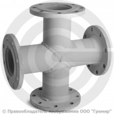 Крест фланцевый КФ стальной Ду 250-250