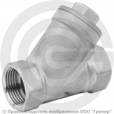 Фильтр сетчатый Y-образный нержавеющий Ду-15 (1/2") Ру-40 ВР (ВН) (Т<180°С) Benarmo