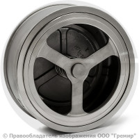 Клапан обратный осевой нержавеющий AISI 304 межфланцевый Ду-100 (4") Ру-40 (Т<250°С) NK-CSP100/4