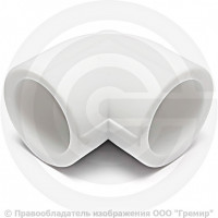 Угольник PP-R белый Дн 110 90гр Pro Aqua