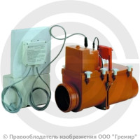 Клапан обратный канализационный Дн 110 2-х камерный с эл/приводом, 2 лючка HL HL710.2EPC