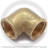 Уголок (угольник) латунный ВР (ВН) Ду-25 (1") VALFEX