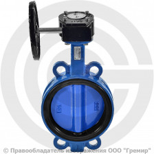 Затвор дисковый поворотный межфланцевый с редуктором Ду-200 Ру-16 EPDM с чугунным диском Benarmo EURO