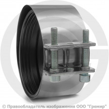 Хомут стальной оцинкованный SML Ду-100 CV Китай