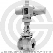 Задвижка стальная фланцевая Ду-80 Ру-16 (Т<425°С) 30с941нж МЗТА с электроприводом ГЗ-А.70/24 (380 В)