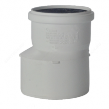 Переход PP-H эксцентрический бесшумный белый Дн 200-160 б/нап в/к Rehau