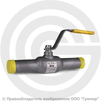 Кран стальной под приварку Ду-25 Ру-40 L=230мм полнопроходной LD КШ.Ц.П. 025.040.П/П